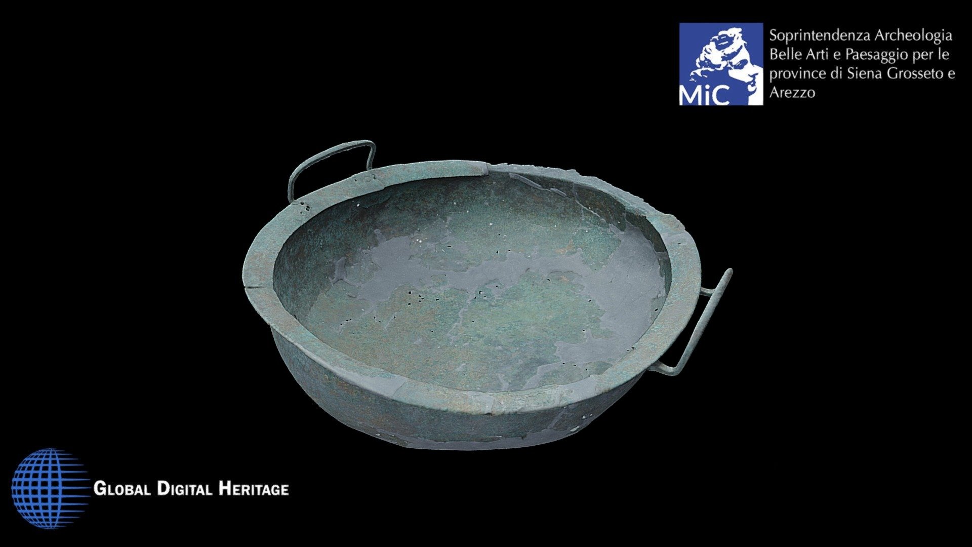 Etruscan bronze basin