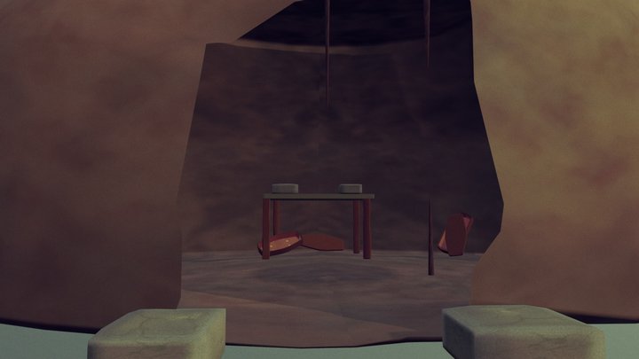 Villain's Lair Cave 3D Model