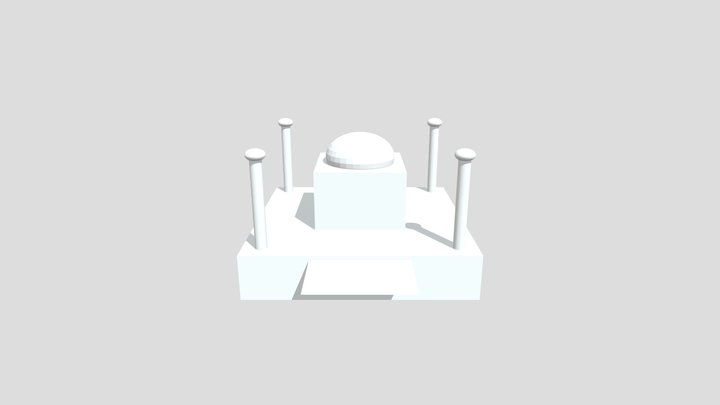 Low Poly Monument 3D Model | Game Ready Asset 3D Model