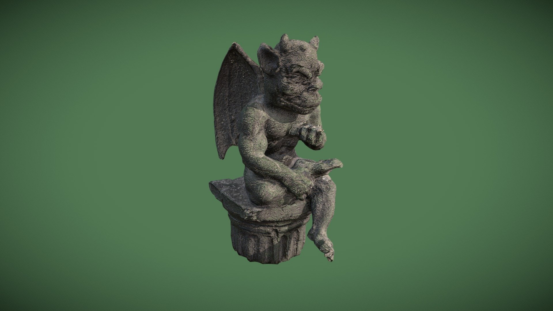 Photogrammetry Gargoyle Statue Download Free 3D model by JacksonMGB