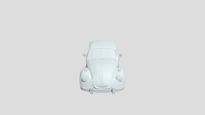 Beetle with interior 3D Model