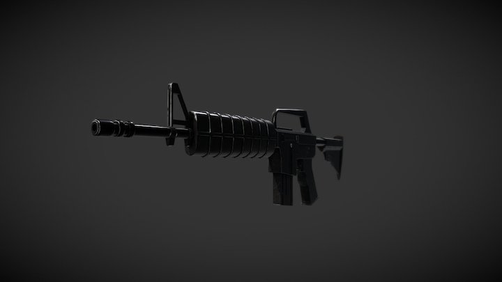 Assault Rifle 3D Model