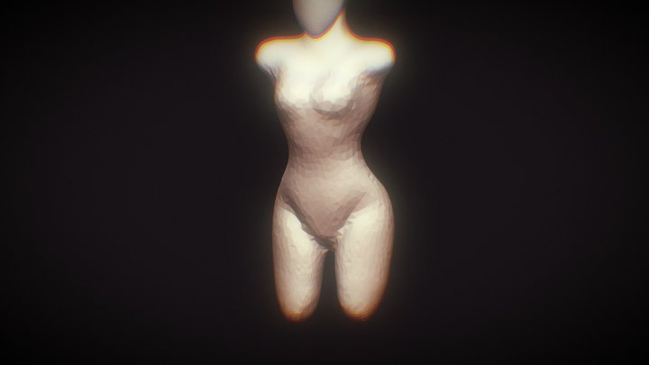 Girl Torso 3D Model