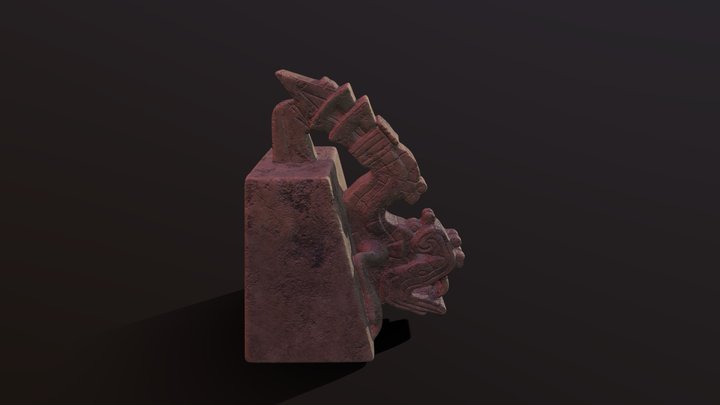 Xiuhcoatl statue 3D Model