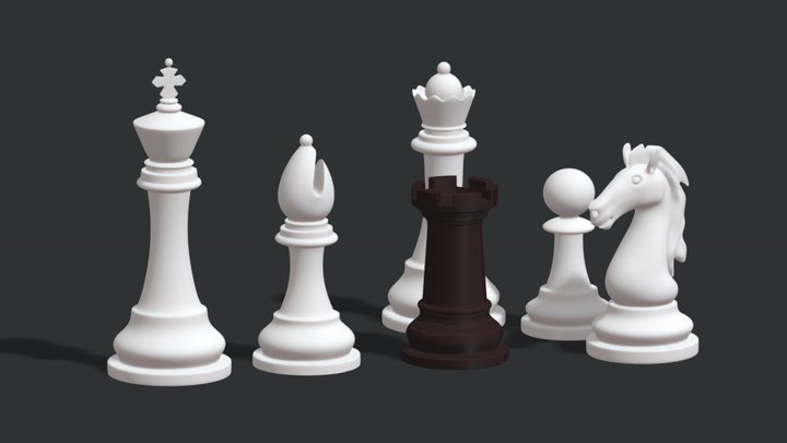 Chess Game Complete - Jogo de Xadrez 3D model