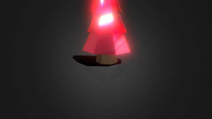 [Free] Neon Fairy Forest Red Crimson Tree 3D Model