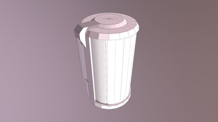 Sci-fi Grenade Untextured 3D Model