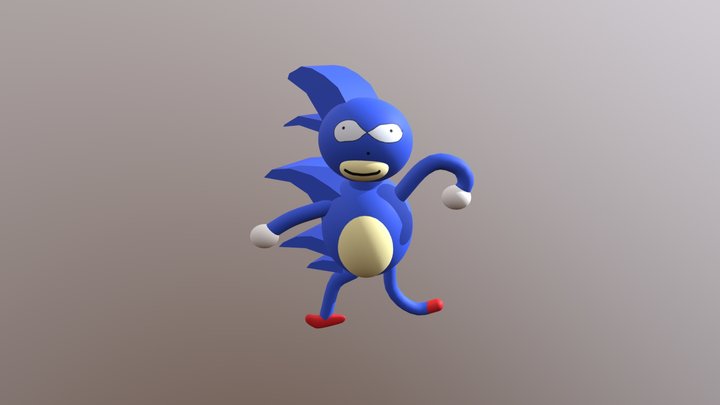 Sanic 3D Model