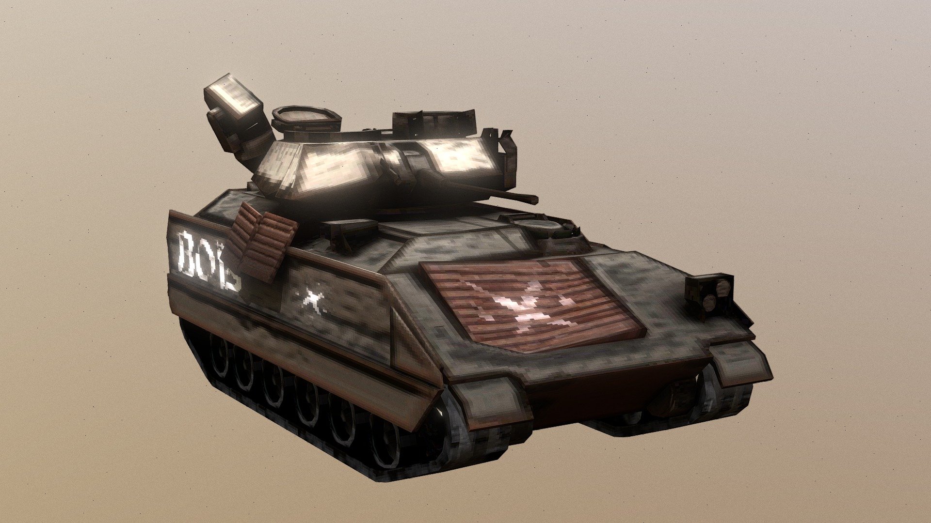 Retro Post Apocalytic Mercenary Bradley - Download Free 3D model by ...