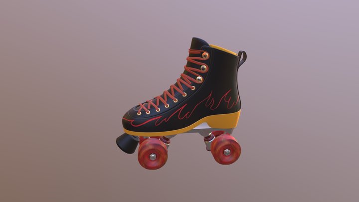 Hot Rod/Rodimus Inspired Rollerskate 3D Model