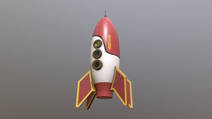 REPCONN rocket  - Fallout 3D Model
