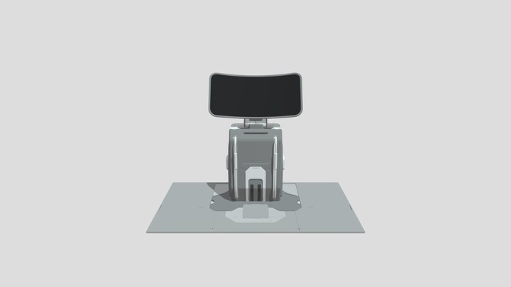 Sci- Fi Terminal 3D Model