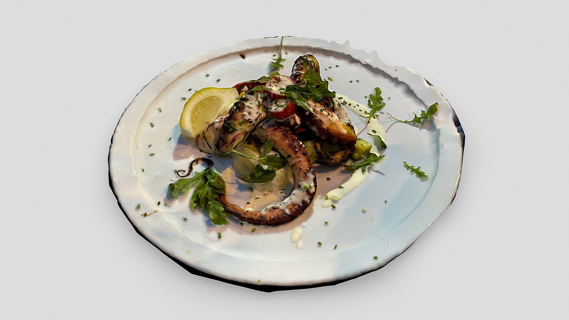 More grilled octopus