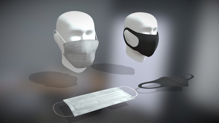 Face Masks 3D Model