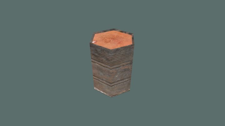 Metal Barrel Ps1/N64 3D Model