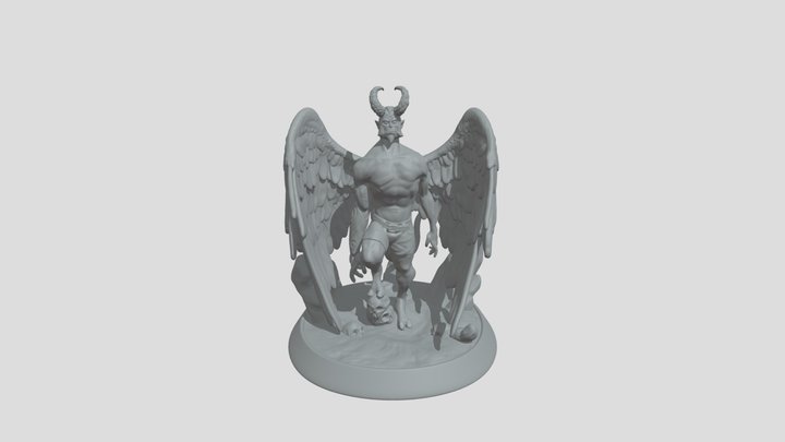 Hellboy Fanart Figure 3D Model
