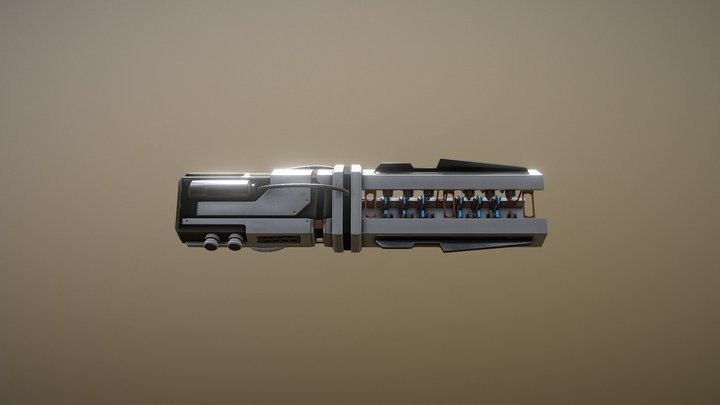 Fusion Rifle 3D Model