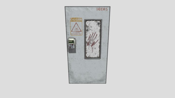 Science Lab Door - Apocalyptic 3D Model