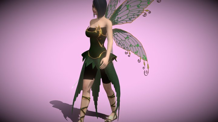 3DFoin - Fairy - censored 3D Model