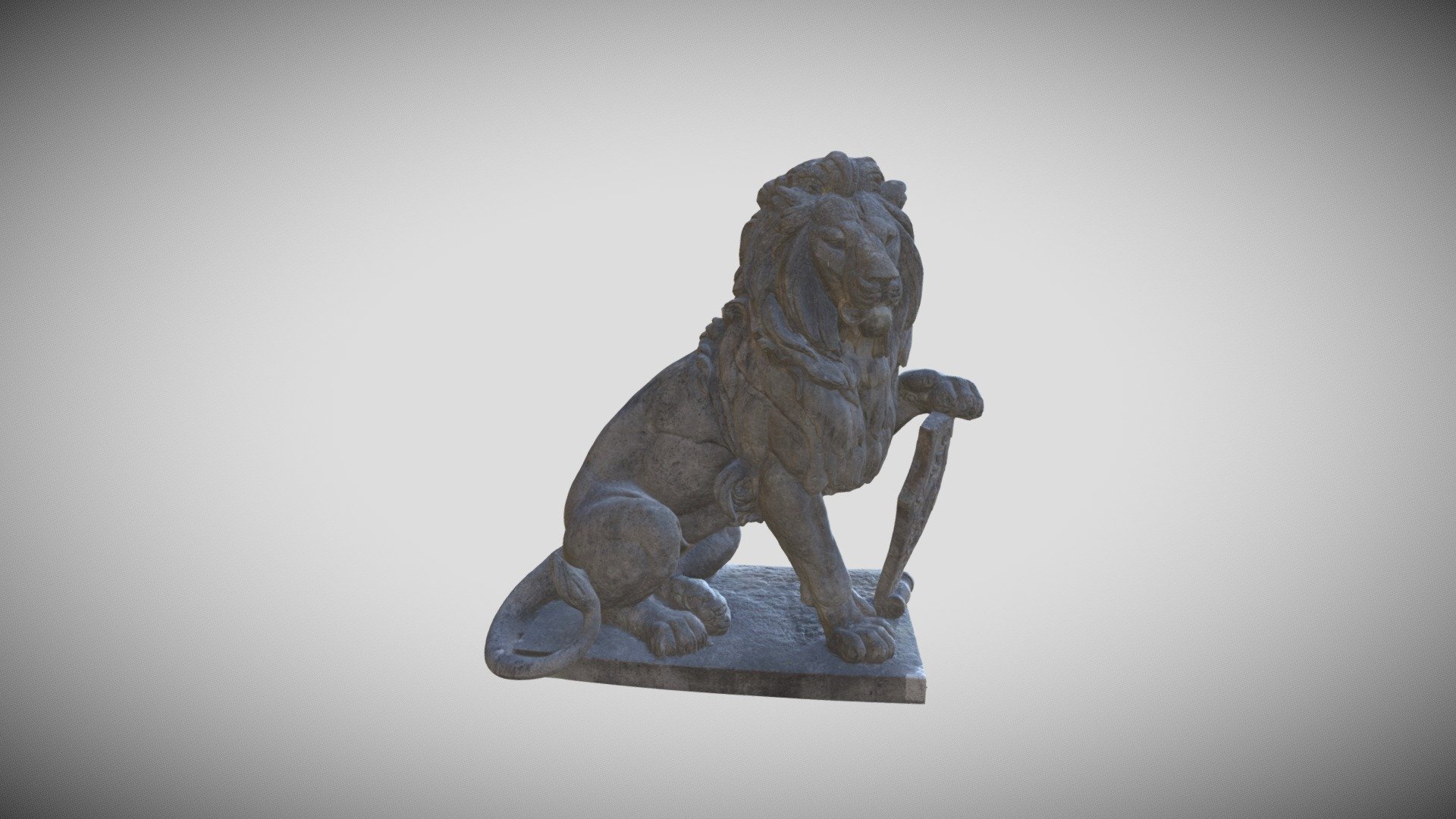 Stone Lion Photogrammetry DeLight