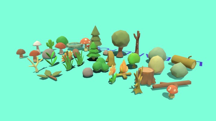 Nature Pack2 !FREE! – Free 3D Model STL