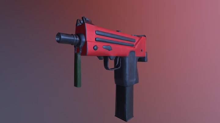 Mac-10 Blender 3D Model