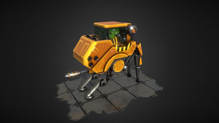 Mecha Alien Robot 36-1 3D Model