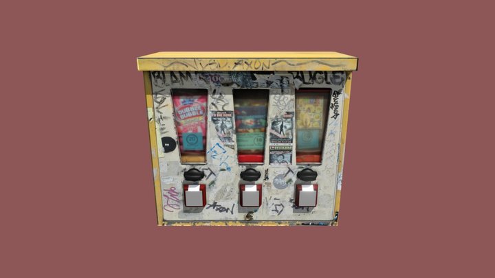 Ghetto Gum Vending Machine 3D Model