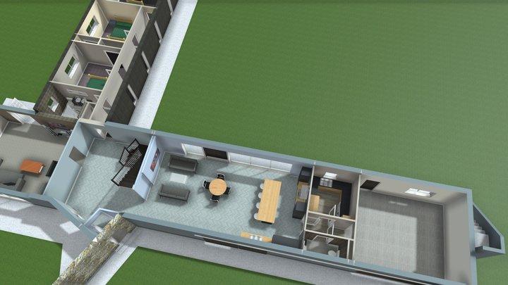 Whinney Hill - Grd Floor Plan 3D Model