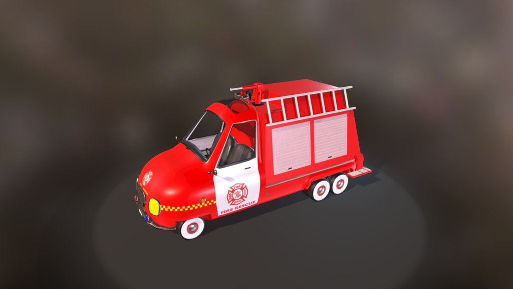 Fire Truck - 3D model by 3xastudio [952a486] - Sketchfab