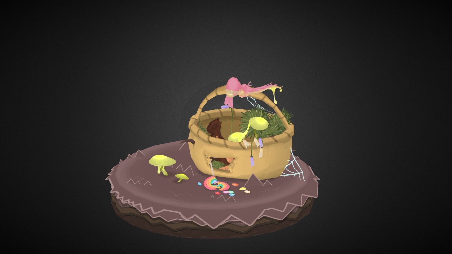 Hand-Painted Scene
