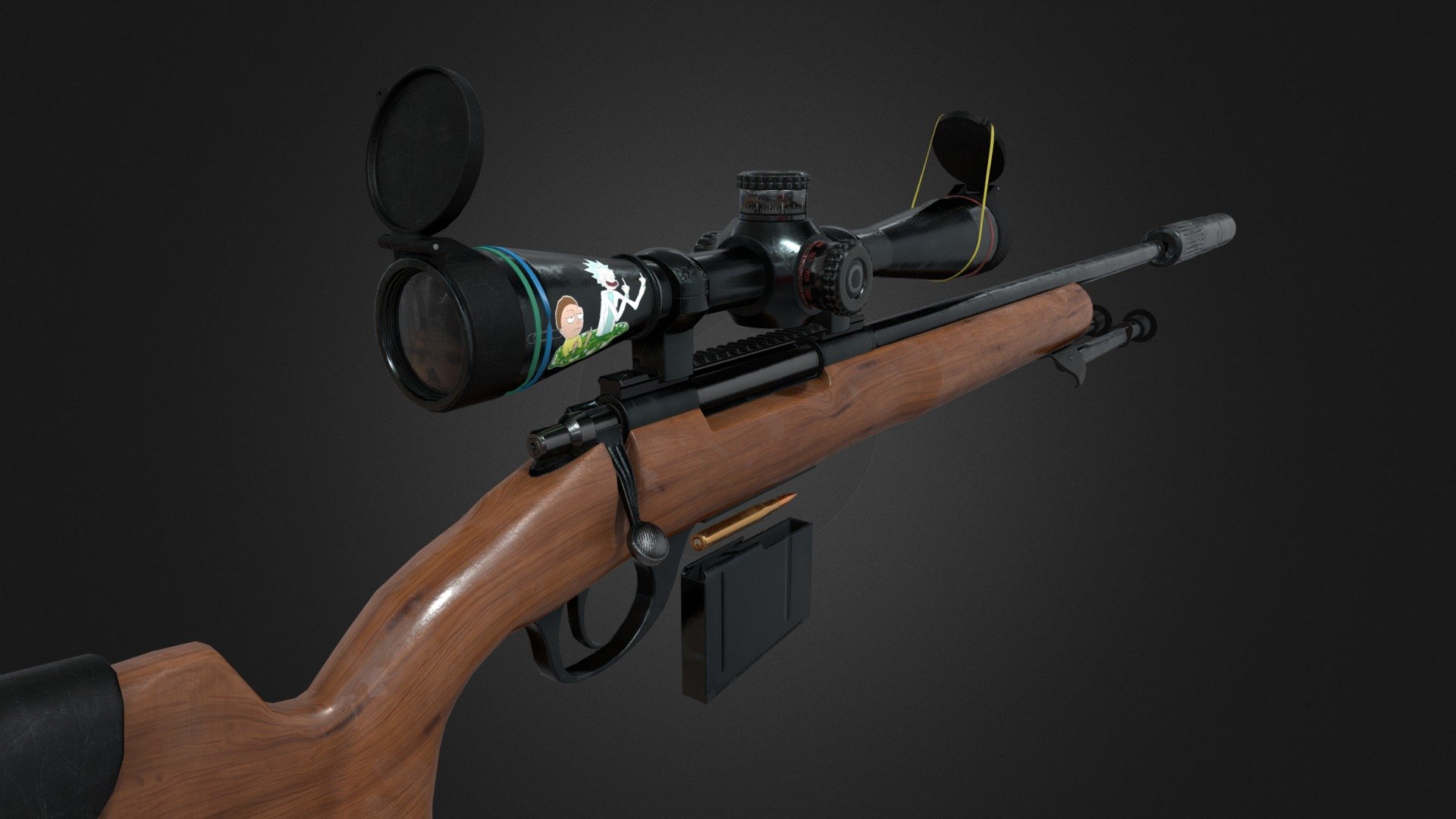 Sniper Rifle M24 - Download Free 3D model by Ivan.Konrad (@selfishly ...