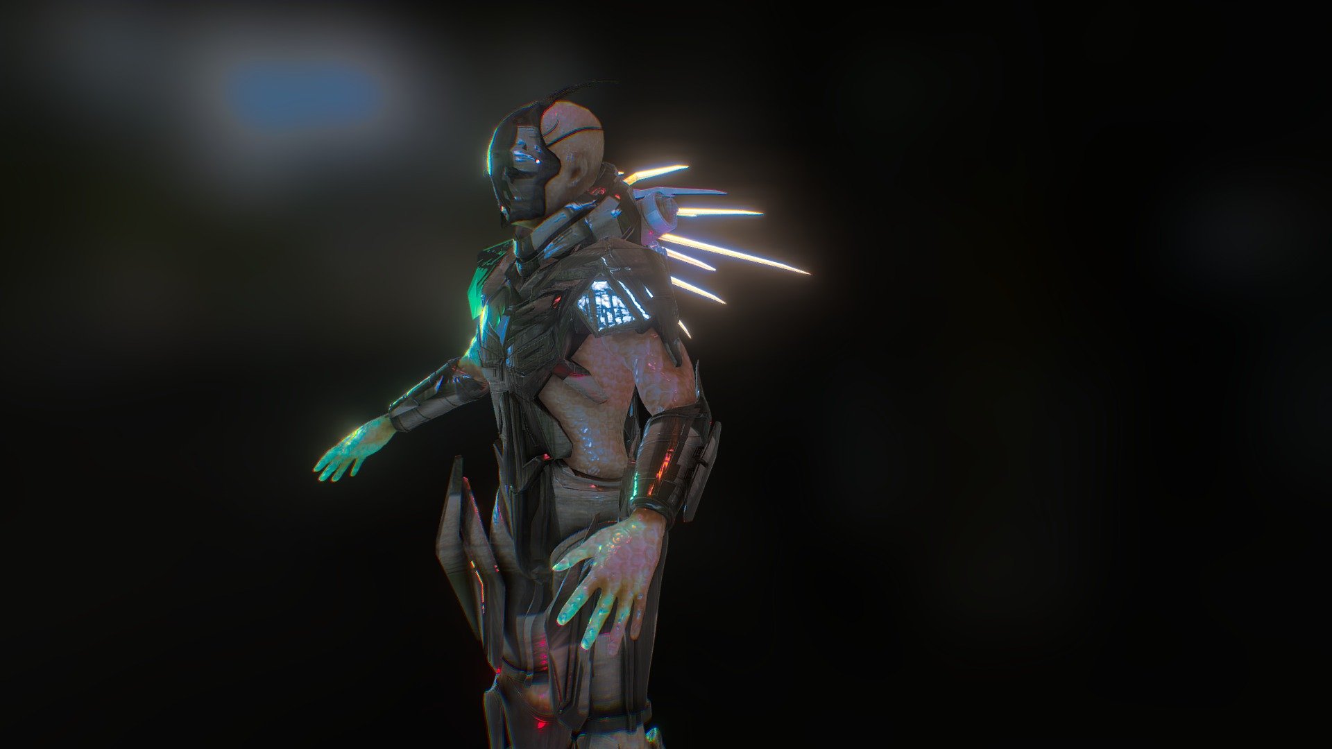 Cyborg Mutant - Download Free 3D model by Lukas Hahn 3D (@specter ...