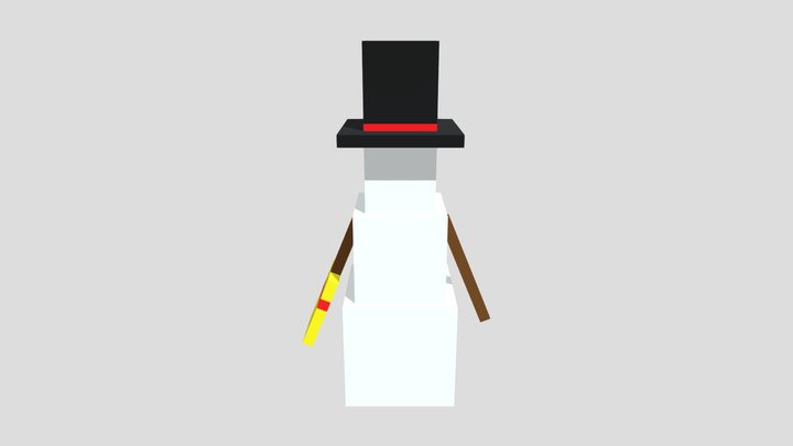 Snow Man (CUBE) 3D Model