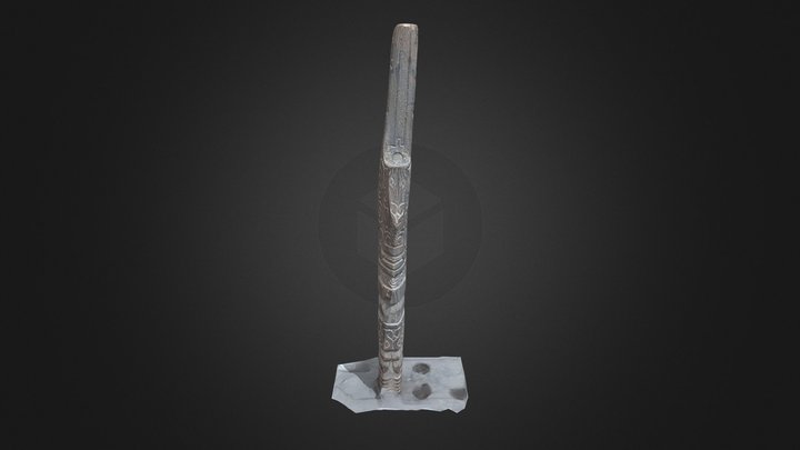 Artesanía Lanzón Chavín 3D Model