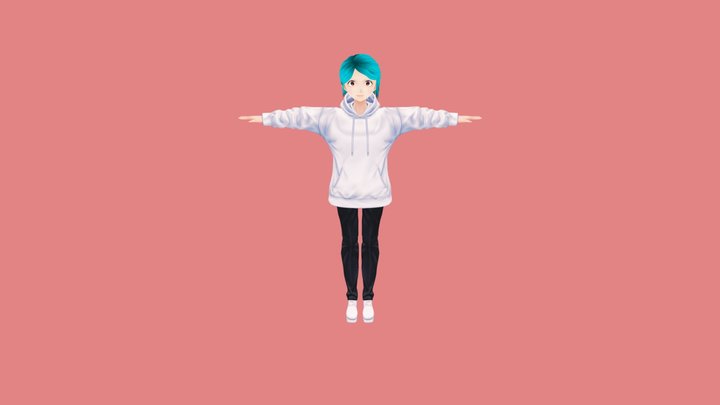 Anime Girl - Adult Mia Zugaiko 3D Model