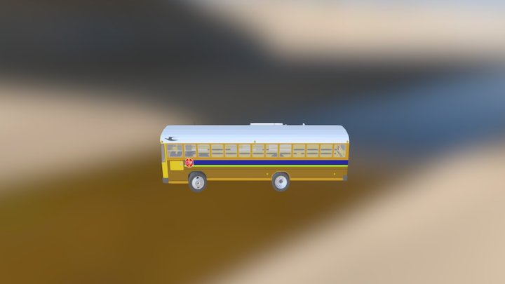 Bus floor plan 3D Model