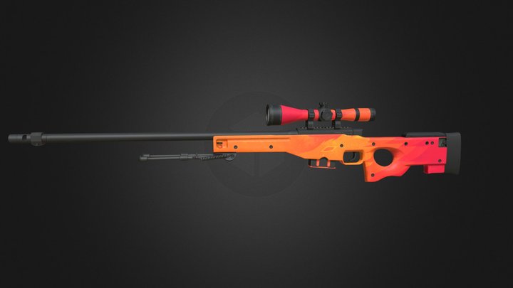 AWP | Fire Beast 3D Model