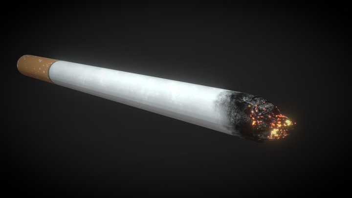 cigarette - smoke on 3D Model
