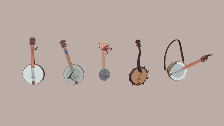 Banjo for everyone 3D Model