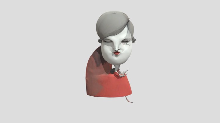 Whimsical Portrait 3D Model