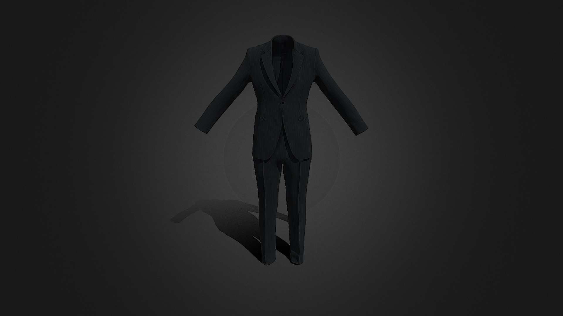 3D model Men’s Stripe Setup - This is a 3D model of the Men's Stripe Setup. The 3D model is about a person in a garment.