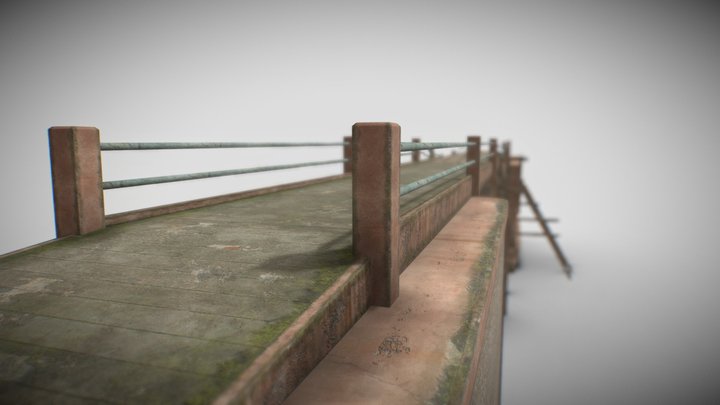 BROKEN BRIDGE 3D Model