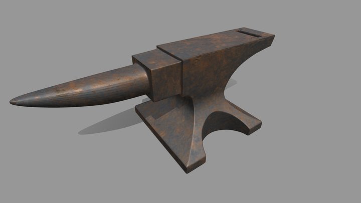 Rusted Anvil 3D Model