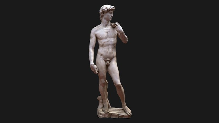 David of Michelangelo - VR/AR/MR Metaverse Ready 3D Model