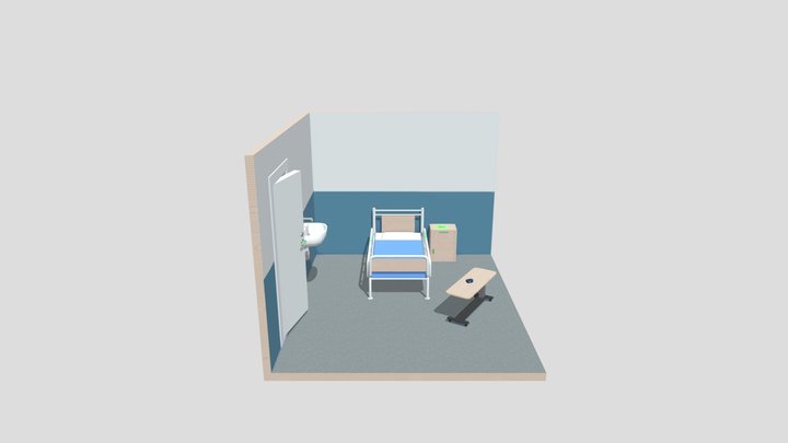 HospitalRoom_Animated 3D Model