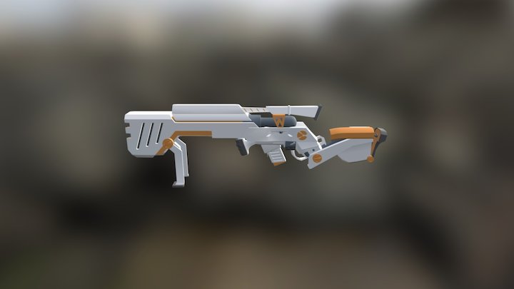Sci-fi Puska 3D Model