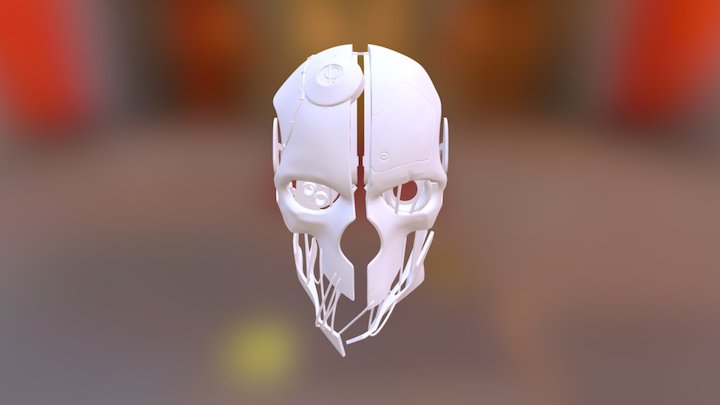 Corvo's Mask Assembled 3D Model