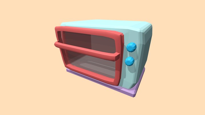 Oven Animated 3D Model