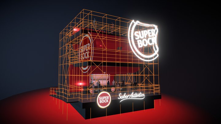Stand Super Bock - Rock In Rio 2018 3D Model